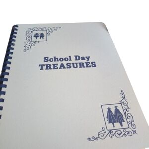 School Day Treasures Spiral Memory Book - White & Blue